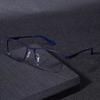 Anti Blue Light Reading Glasses for Men Metal Big Frame Magnifier Presbyopia Lens Eyewear Diopter +0.75 to +1.25