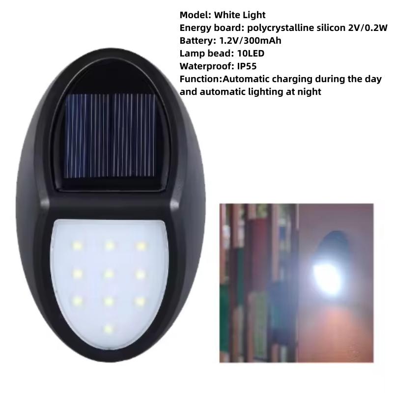 Solar Wall Lamp for Home Use No Wiring Waterproof Step Lamp Villa Wall Staircase Fence Decoration Courtyard Lamp