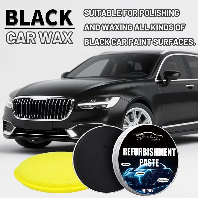 Black Car Coating Wax Scratch-Resistant Ceramic Protection Enhanced Shine UV Protection Easy Application for Cars 100ml