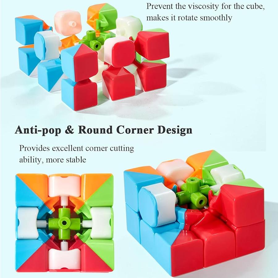 3x3 Speed Cube, MoYu, Stickerless Smooth, 3x3 Standard, Puzzle Toy