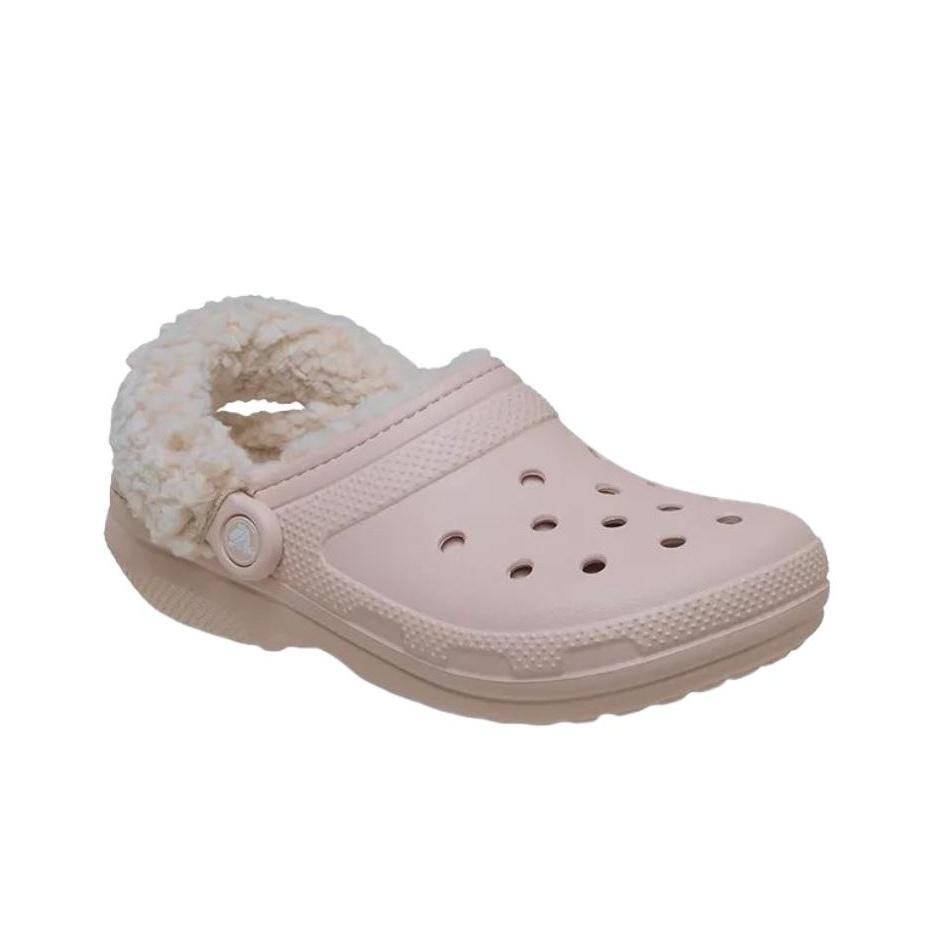 Crocs Classic Sheepskin Fashion Comfortable Clogs Unisex Footwear Quartz-Pink 211396-6UR