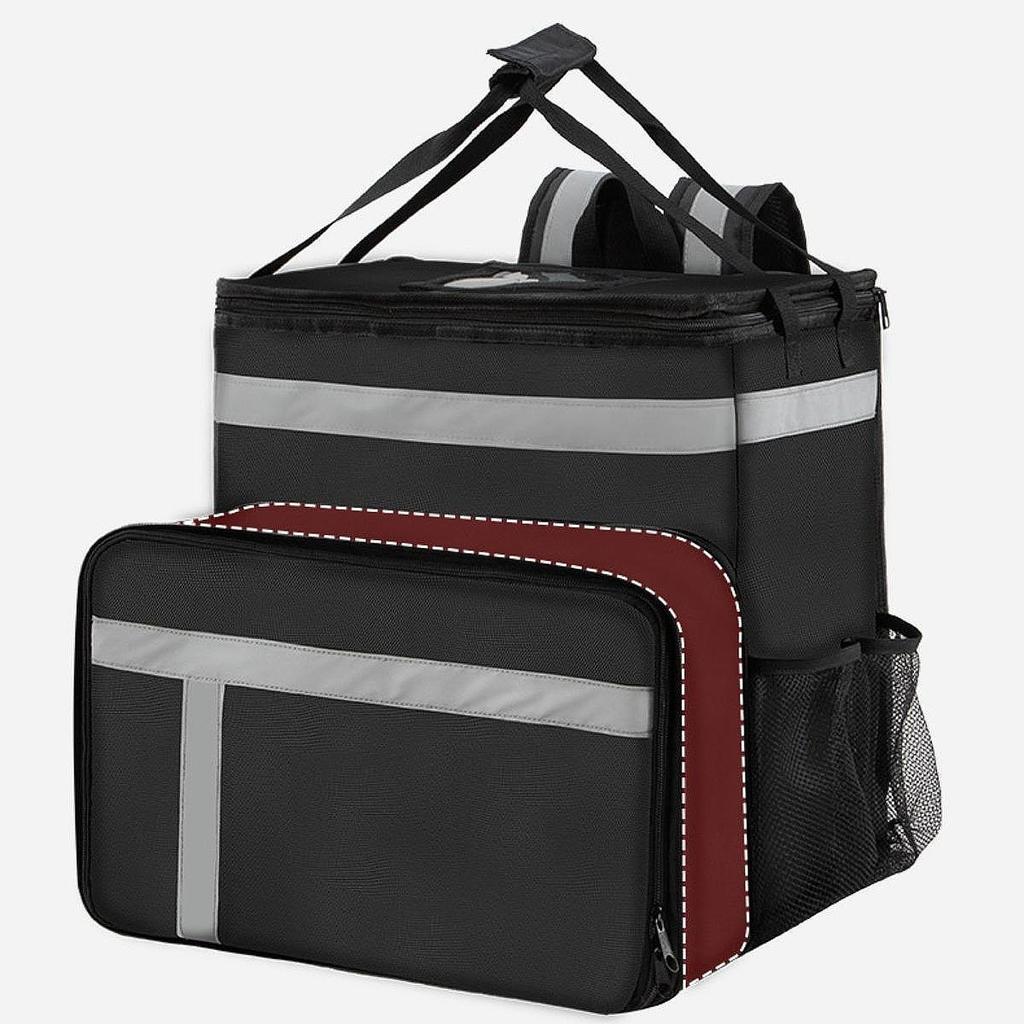 Lebensmittellieferrucksack Schultertasche Verschleißfest Mit Seitlichen Getränkehaltern Einfach zu Bedienen