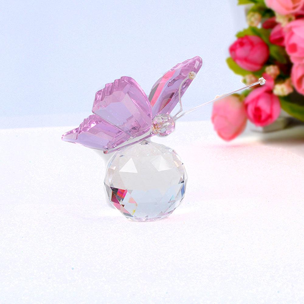 White Crystal Butterfly Home Display Craft - Kids' Birthday Gift
