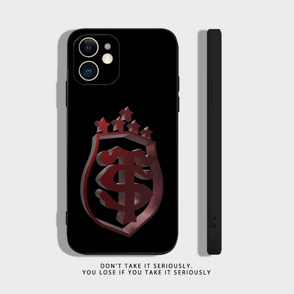 

S-Stade-T-Toulousains Clear Silicone Case for iPhone 17,16,15,14,13,12,11,Pro,Max,Mini,XS,X,8,Plus Shockproof Cover iPhone16Plus