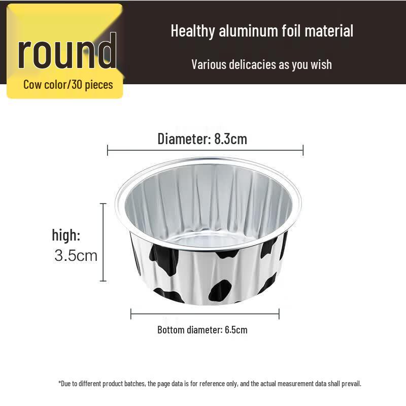 COOKER KING Disposable Round Aluminum Foil Pudding Cups