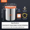 Vacuum Chamber Tempered Glass Lid Vacuum 11.4 L Degassing Chamber Silicone