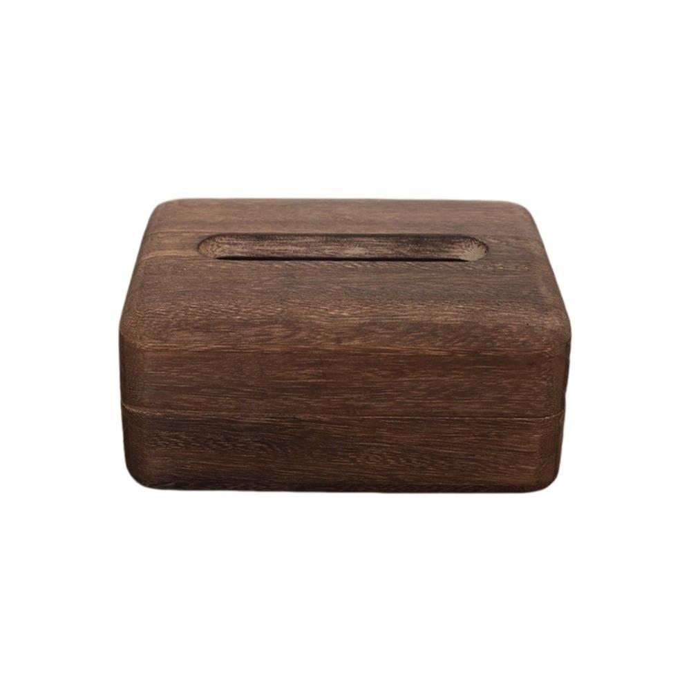 Waterproof Solid Wood Paper Box Retro Storage Box Eco-Friendly Wooden Tissue Box Interior Design
