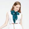 Women Satin Neck Scarf, Solid Color Thin Hair Tie Waistband