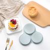 Air Fryer Egg Mold Round Shape Eggs Mold 3 Cavity Non-Stick Silicone Air Fryer Egg Pan Egg Steamer Cooking Mold Fried Egg Tool
