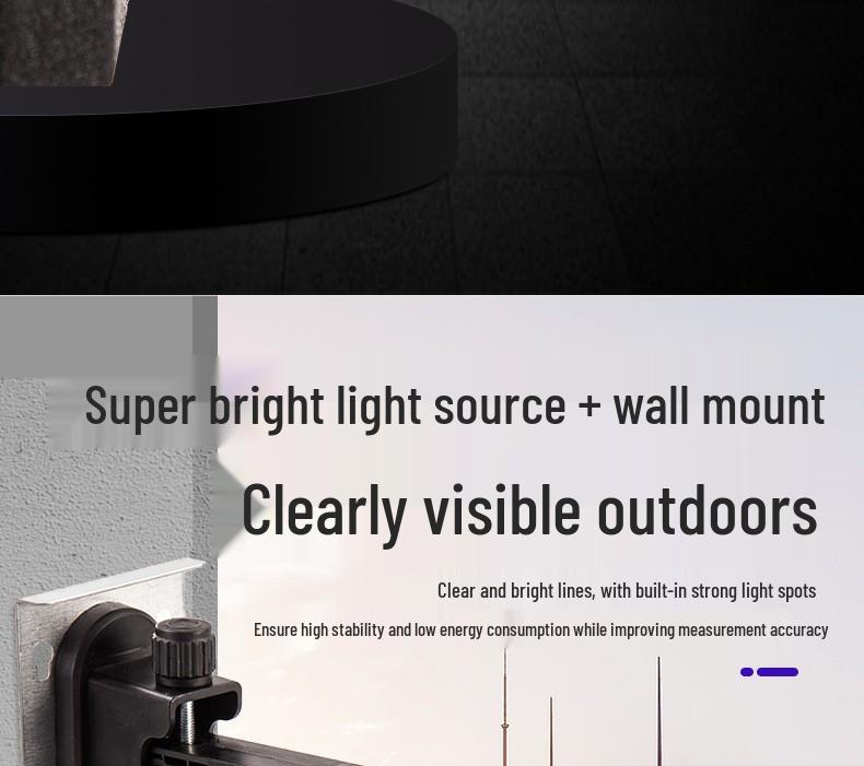 High-Precision Laser Leveling Tool, 21V Lithium, 12/16 Lines, 3D/4D for Walls & Floors