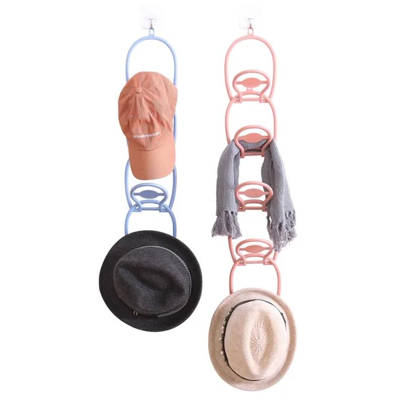 6 Piezas Colgadores de Sombreros Colgantes Colgadores de Sombreros para el Hogar Colgadores de Almacenamiento de Sombreros Colgadores de Sombreros para Detrás de la Puerta Organizar Almacenamiento Ganchos Creativos Colgadores de Toallas para Baño