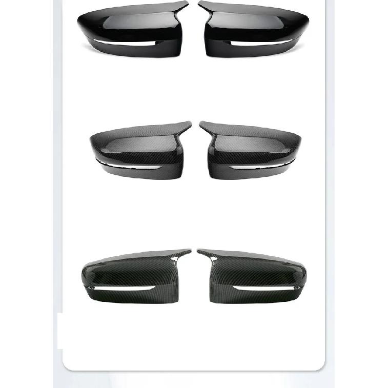 New Glossy Black Rearview Mirror Cover Carbon Fiber Side Mirror Housing Cover for BMW 3 Series 5 Series G20 G28 G30 G38 G11 G12