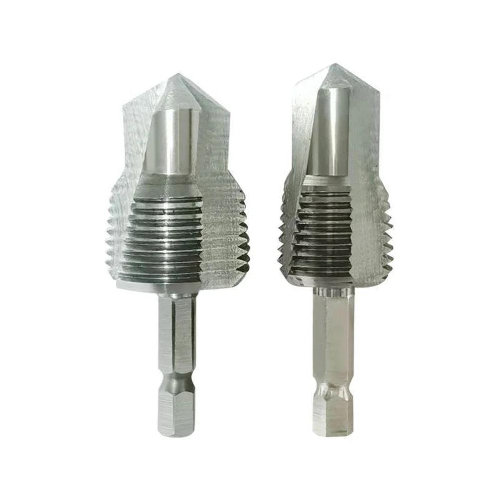 6pcs/set PPR Electric Drill Bit With PVC Pipe Threader 1/2 Inch 3/4 Inch 1 Inch Dies Pipe Threader Power Tool Accessories