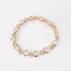18K De Oro Gold Plated Cubic Zirconia Copper Pro Mayor Pulsera De Mujer Fashion Jewelry Custom Diamond Women Bracelet