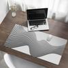 Durable Non-Slip Desk Mat Wavy Lines 100X50 Cm