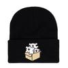 Winter Maltese Knit Hat With Printed Design For Men Women Casual Weather Cold