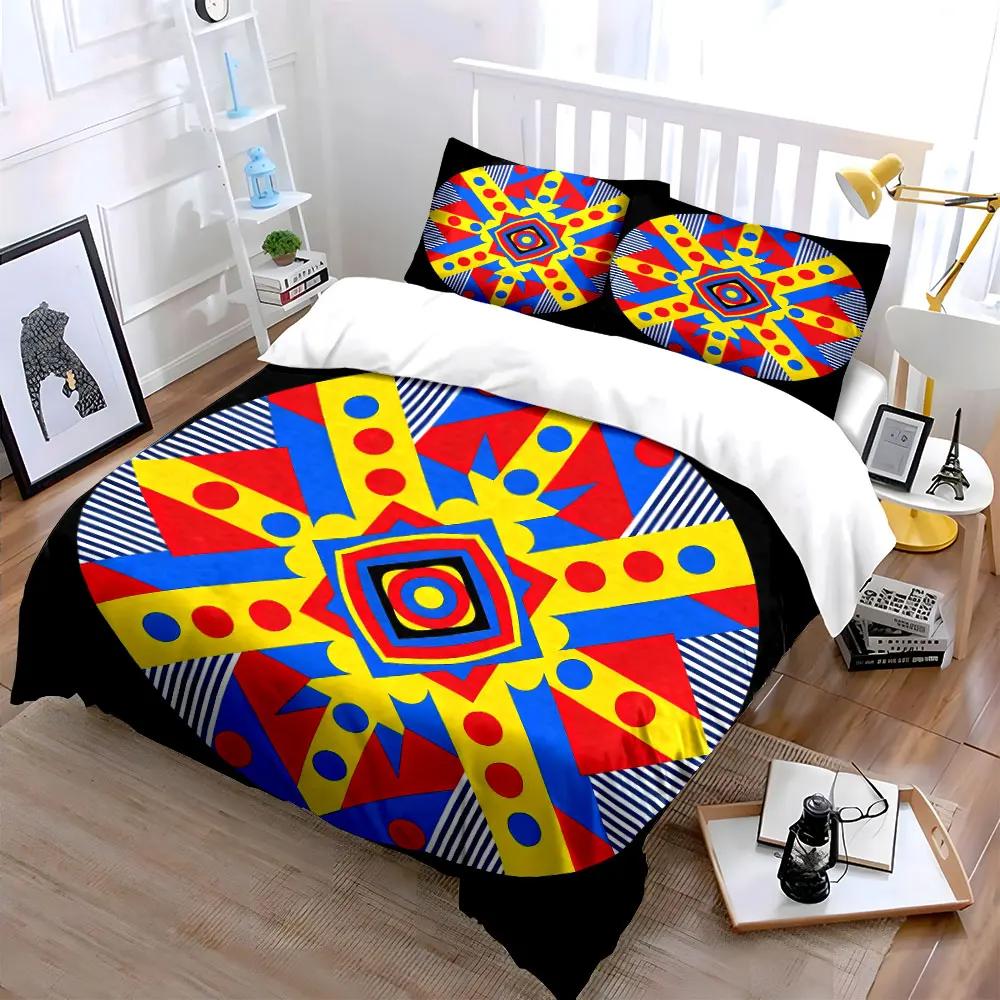 "Geometric Art Decor Set" Soft Comfortable Duvet Cover Bedding Set Included 1*Duvet Cover & 2*Pillowcases gift