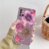 Case For Samsung A15 A13 A35 A55 A51 A71 A41 A31 A21S A03S A05 A17 A23 A25 A33 A53 A73 5G A07 4G Cover Ink Wash Painting Flower