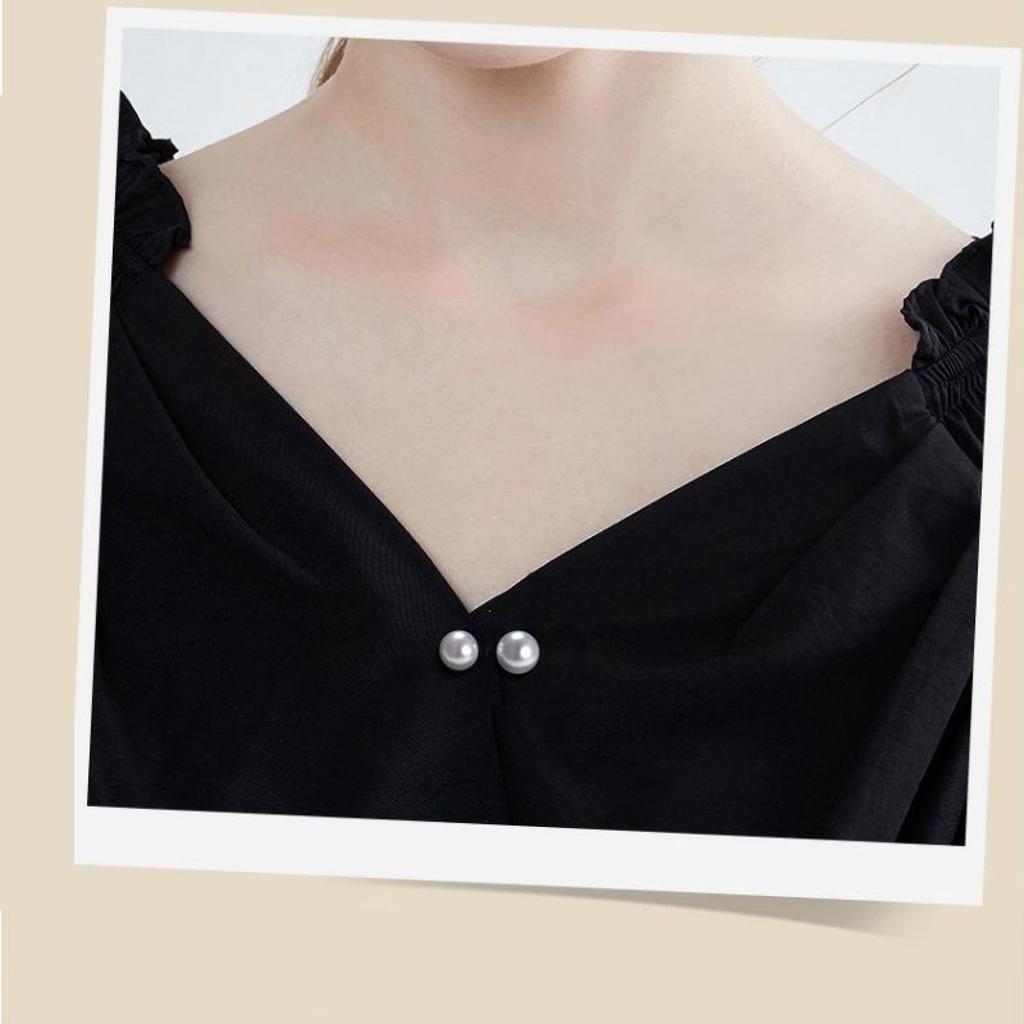 8Pcs Clothing Accessories Pearl Brooch Detachable Double Head Pin Waist Clip Jewelry Accessory Multifunctional Pants Pin Parts