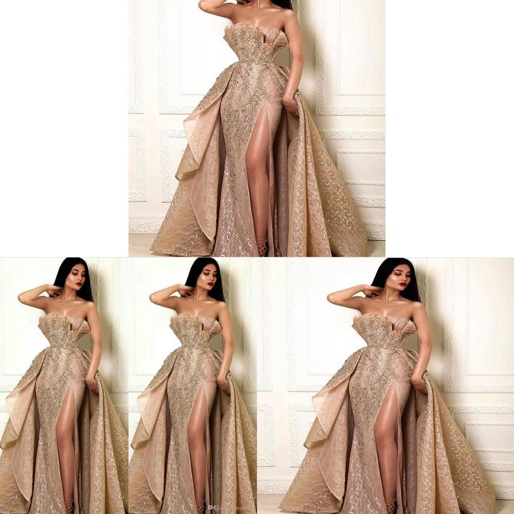 Elegant Gold Sequin Evening Dress With Sleeveless Wrap Design For Summer