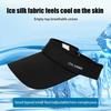 Cooling Stretchy Visor Ice Silk Long Brim Empty Top Hat Summer Uv Protection Men Sun Hats Cycling Running Sports Golf Visor Cap