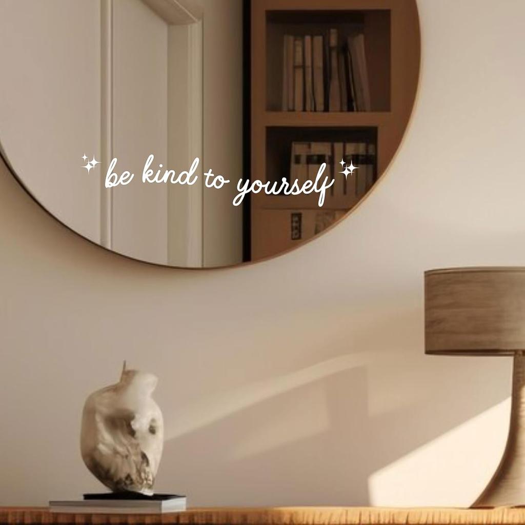 Set 3Pcs Be Kind Yourself Rearview Mirror Decal