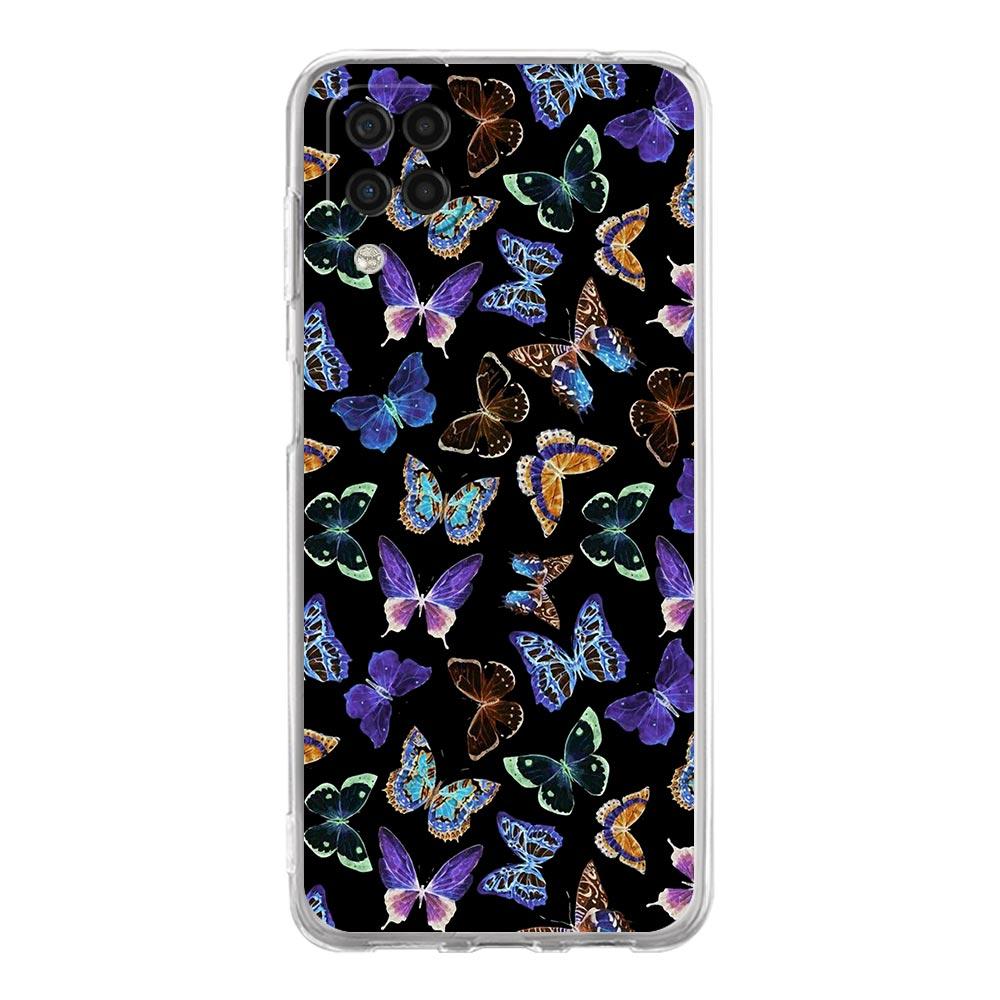 Clear Phone Case for Samsung Galaxy A13 A51 A71 A21S A12 A11 A31 A52 A41 A23 A53 A73 A32 5G A03S Soft Silicone Cover Butterfly