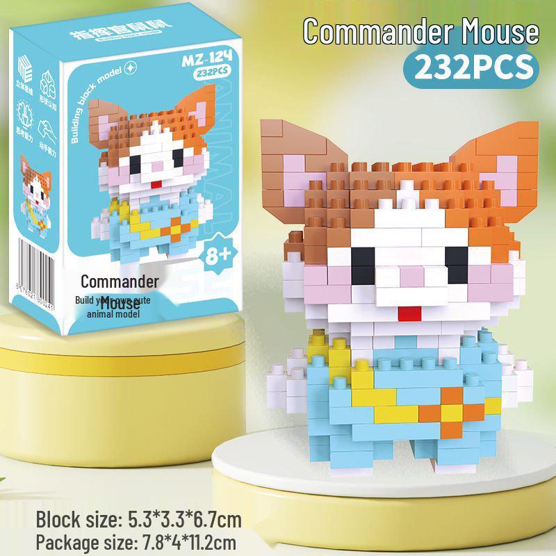 Educational Lego-Compatible Animal Figurine Building Toy for Kids