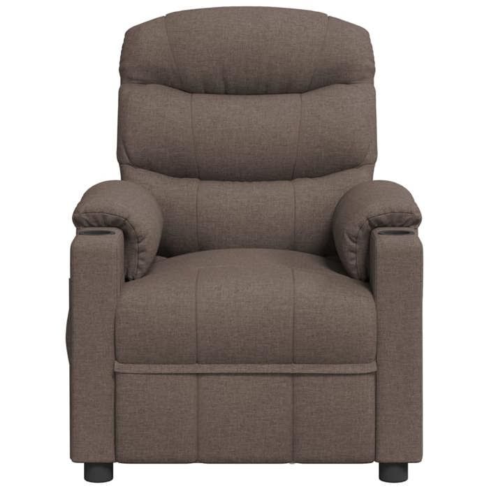VidaXL Fauteuil électrique de massage Taupe Tissu 3143511