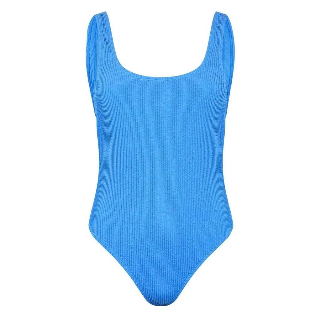 Jack Wills Womens/Ladies Crinkled Scoop Neck Regular One Piece Swimsuit