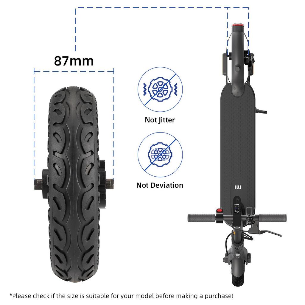 Ulip Gray Split Hub Set Solid Tire Rim for Xiaomi M365 1S MI3 Electric Scooter (87.2mm)