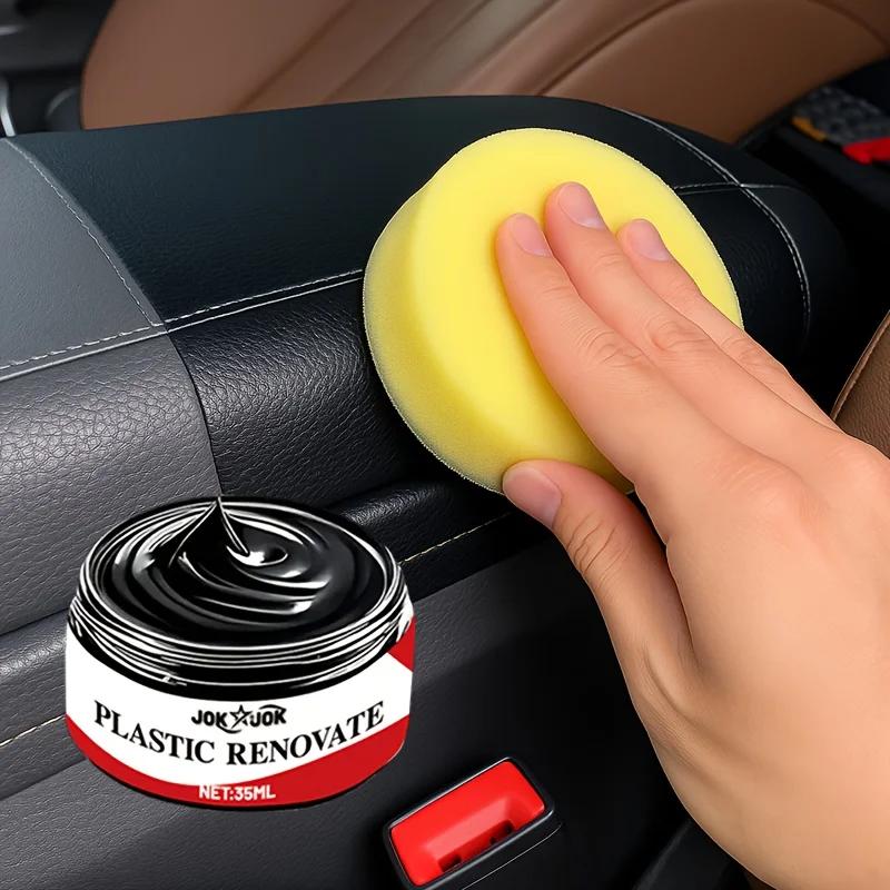 Multi-Functional Plastic Polishing Paste,Car Interior Refresher,Scratch Repair Wax,Tire & Wheel Care,Dashboard Polish,Fast Shine