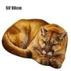 Non Slip Tiger Floor Mat Imitation Cashmere Animal Shape Mat Realistic Entrance Carpet  Home Decor