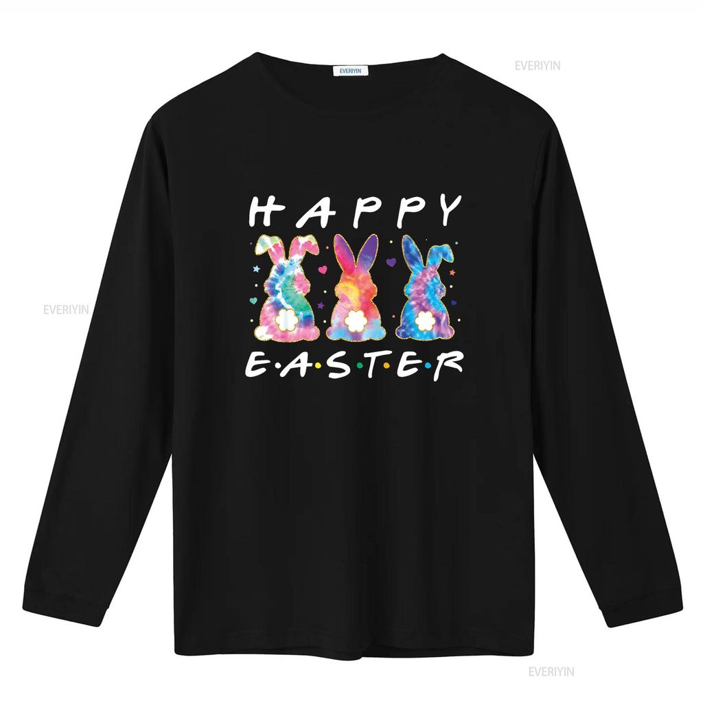 Happy Easter Cute Bunny Family Matching Outfit T Shirt vintage Washed streetwear Casual Comfortable graphic designer clothes