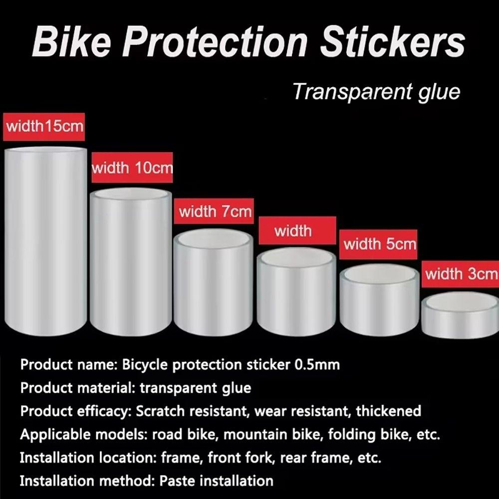 1Roll 2/3/5/7/10cm Width Bicycle Protection Stickers Riding Decoration Car Door Tape