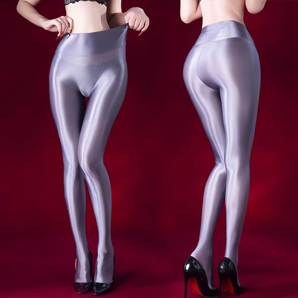 Sexy Dames Vlek Olie Glanzend Glanzend Panty Dames Yoga Leggings Elastisch Dans Panty Vormgevend Naadloos Dienstmeisje Panty Kous