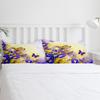 Iris Flower Butterfly Purple Bedding Set 3pcs Duvet Cover Pillowcase Kids Adult Quilt Cover Double Bed Set Home Textile
