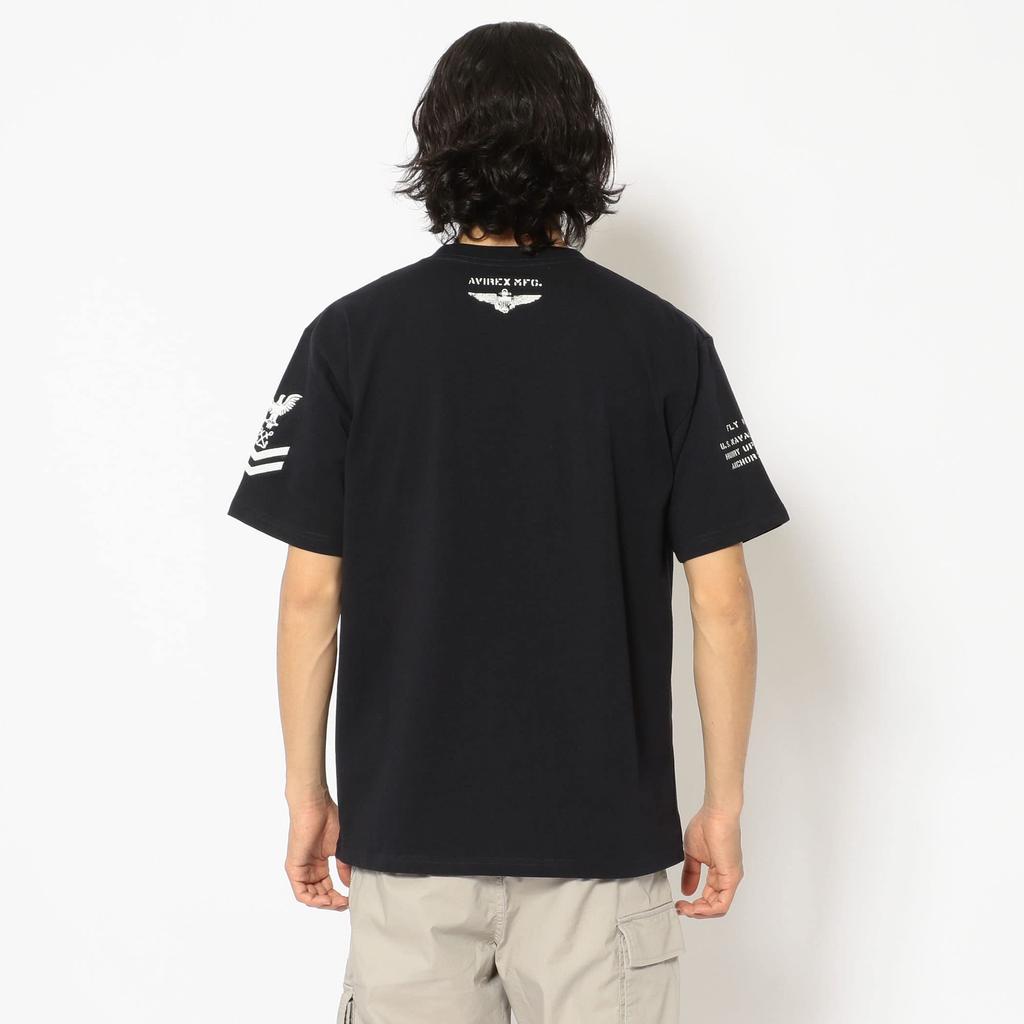 Avirex Naval Pocket Tee 6123347 Medium 002 Men's Off/White