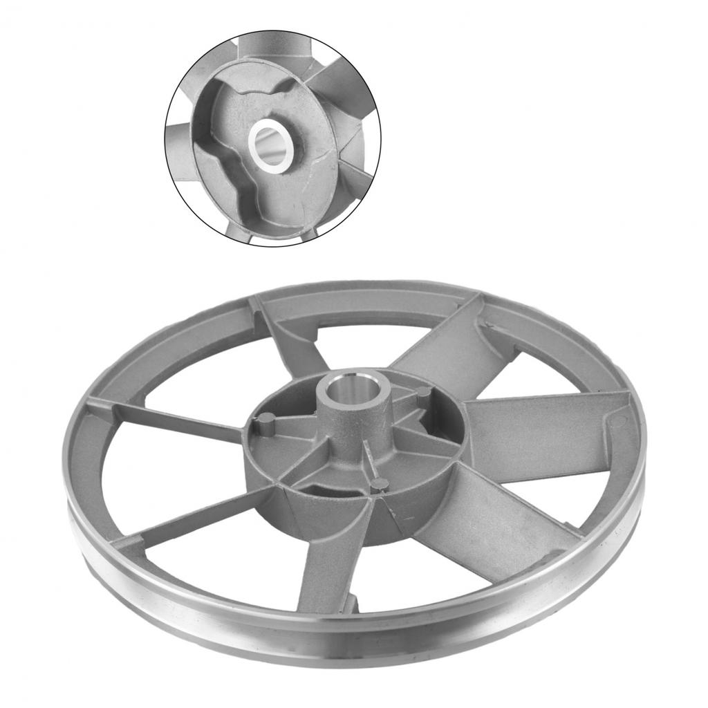 Sliver Color Air Compressor Belt Machine Head Flywheel Single Groove Pulley