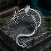 Retro Style Ear Cuff, Realistic Dragon Scale Design Ear Clip, Punk Style 3D Wings Claws Earring, Electroplated Ear Cuff for Daily Life Parties
