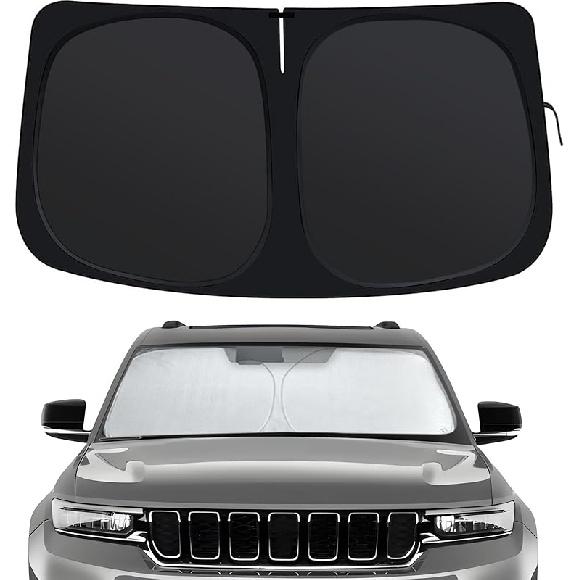 Windshield Sun Shade Compatible With Hyundai Sonata -2025, Front Window Shades Fit For Sonata, Foldable Car Sun Shield With Steering Wheel Sunshade