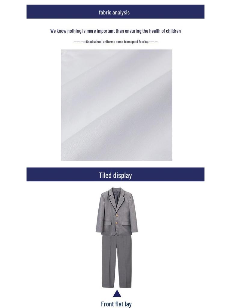 Summer British Style School Uniform Set for Students - Includes Choir and Graduation Options