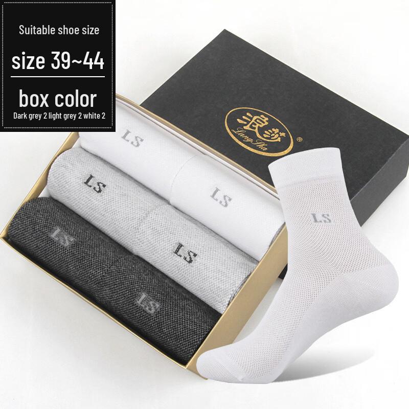 LangSha Men s Breathable Cotton Mesh Socks