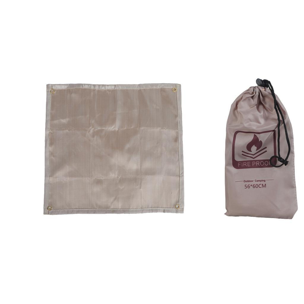 Foldable Heat Resistant Flame Retardant Blanket Fireproof Mat for Barbecue and Camping Floor Protector Insulation Pad