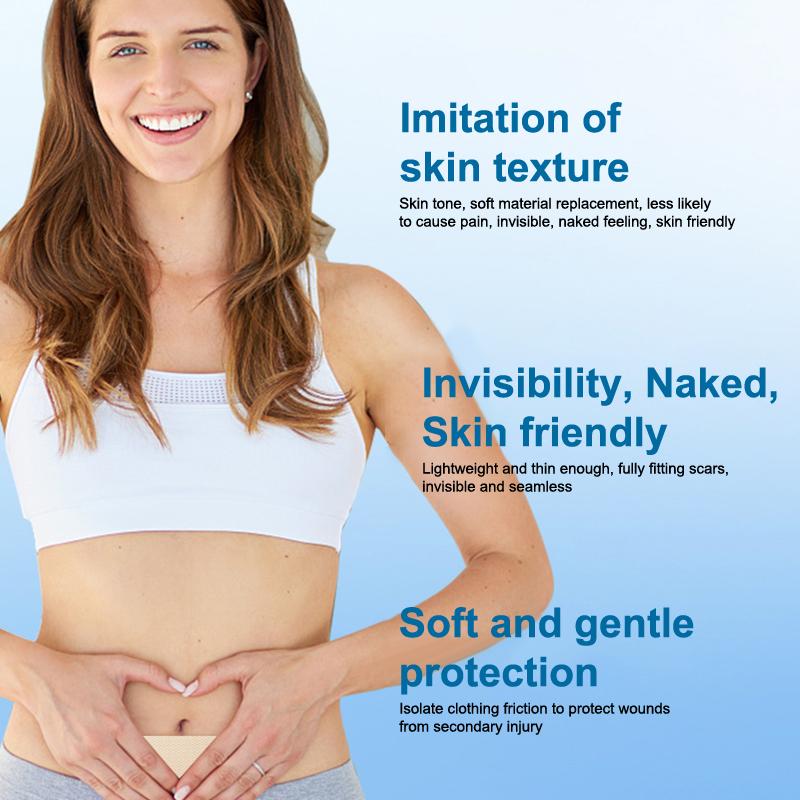 Silikon Su Geçirmez Kusur Gizleme Etiketleri Ultra İnce Doğal Görünüm Leke Tam Kapatma Görünmez Pratik Dövme Kapatıcı Etiket