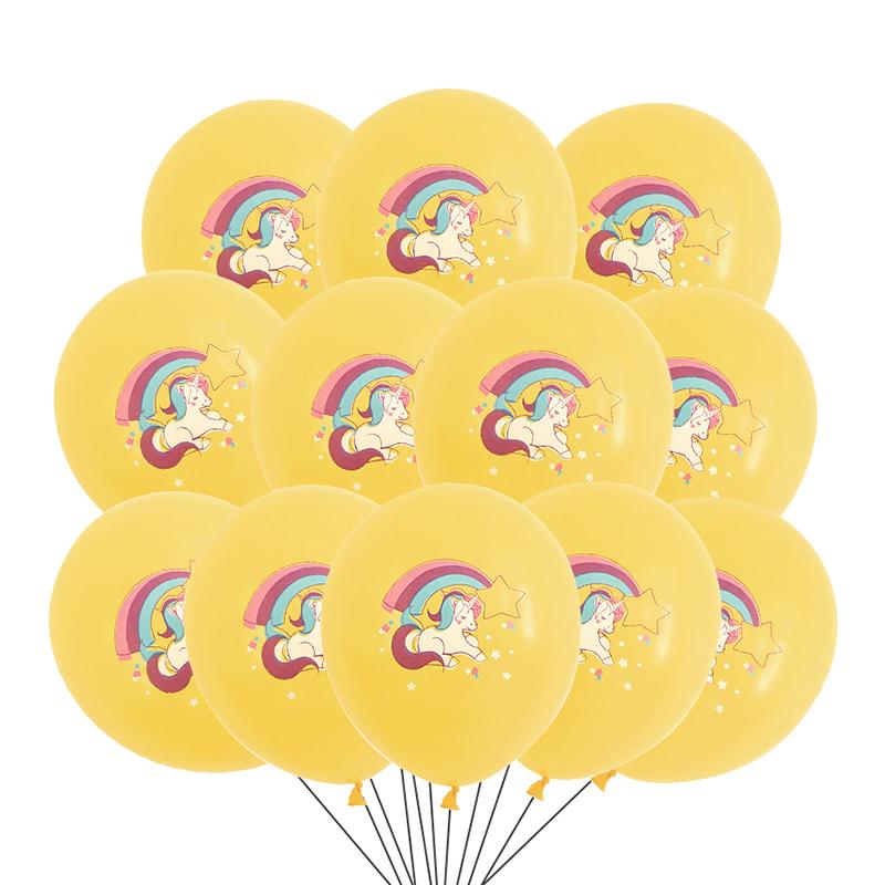 10-40Pcs Cartoon Unicorn Latex Balloons Girls Rainbow Unicorn Theme Birthday Party Decoration Supplies Kids Gift Helium Globos