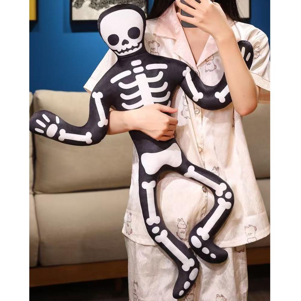 Halloween Joint Mobility Skeletons Plush Toy Skeletons Doll Joint Mobility Skeletons Plushie Halloween Monster Plush Toy