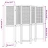 VidaXL Room Divider 5 Panels, Room Separator, Privacy Screen, Living Room Bedroom Screen, Dark Brown Wood 358709