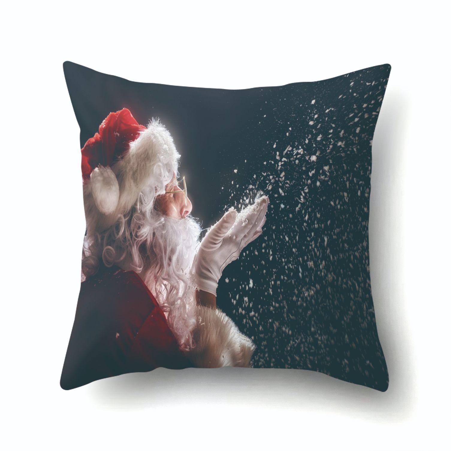 

Christmas Series Polyester Pillows Santa Multi-platform Christmas Elk Pillow Cover 45*45cm