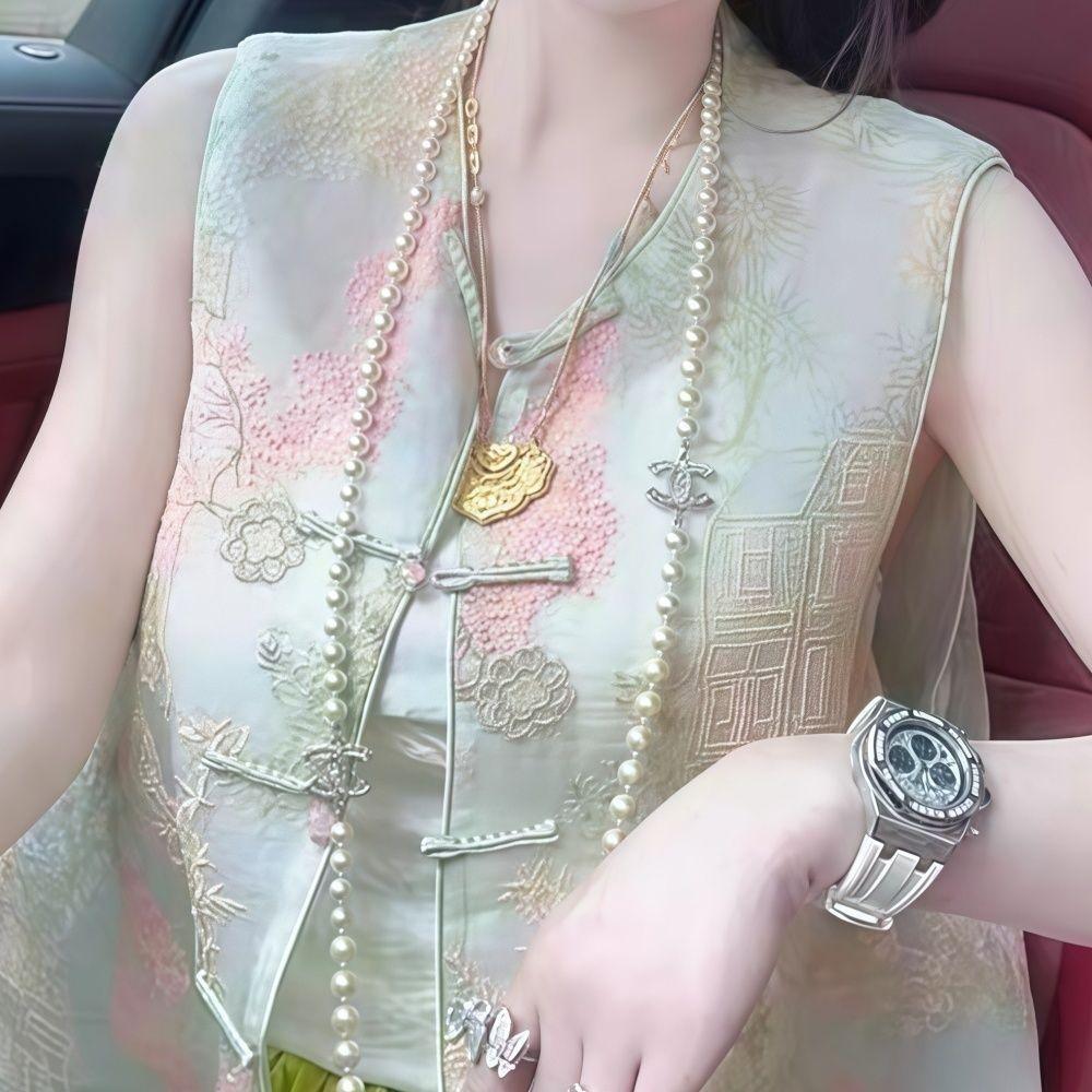 

Новый жилет тонкий жилет топ супер хорошо выглядит женский жилет новый темперамент 3XL (recommended 138-75kg) светло-зеленый